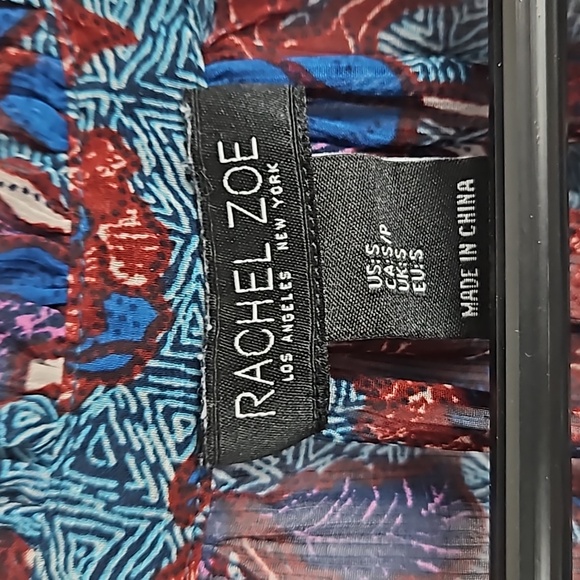 Rachel Zoe Floral Boho Sheer Peasant Blouse - Size Small - Picture 12 of 14